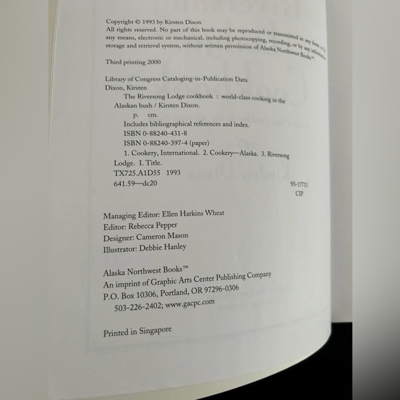 The Riversong Lodge Cookbook World Class Cooking in The Alaskan Bush PB 2000 - Picture 5 of 10